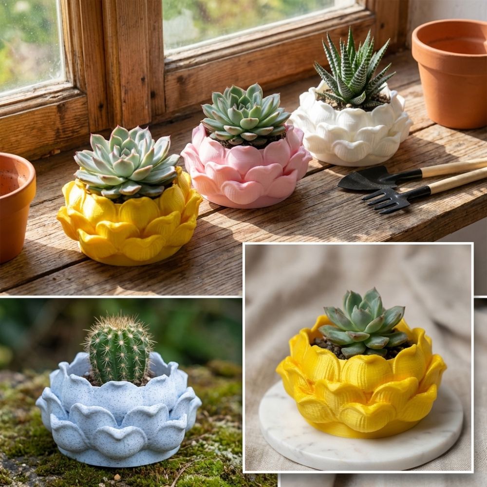Lotus Shaped Succulent Plant P - Echeveria Succulent ulasan dan harga